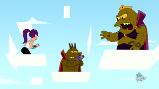 Illustration for article titled On Futurama, an evil alien overlord just wants someone to boss him around